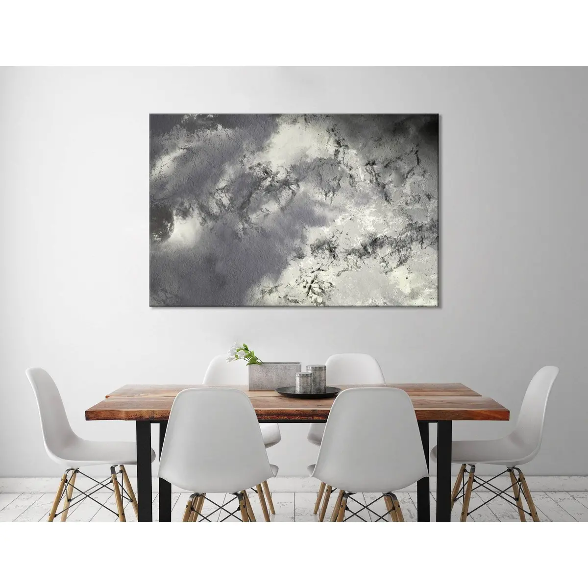 Rainy Sky Abstract №04368 Ready To Hang Canvas Print 3