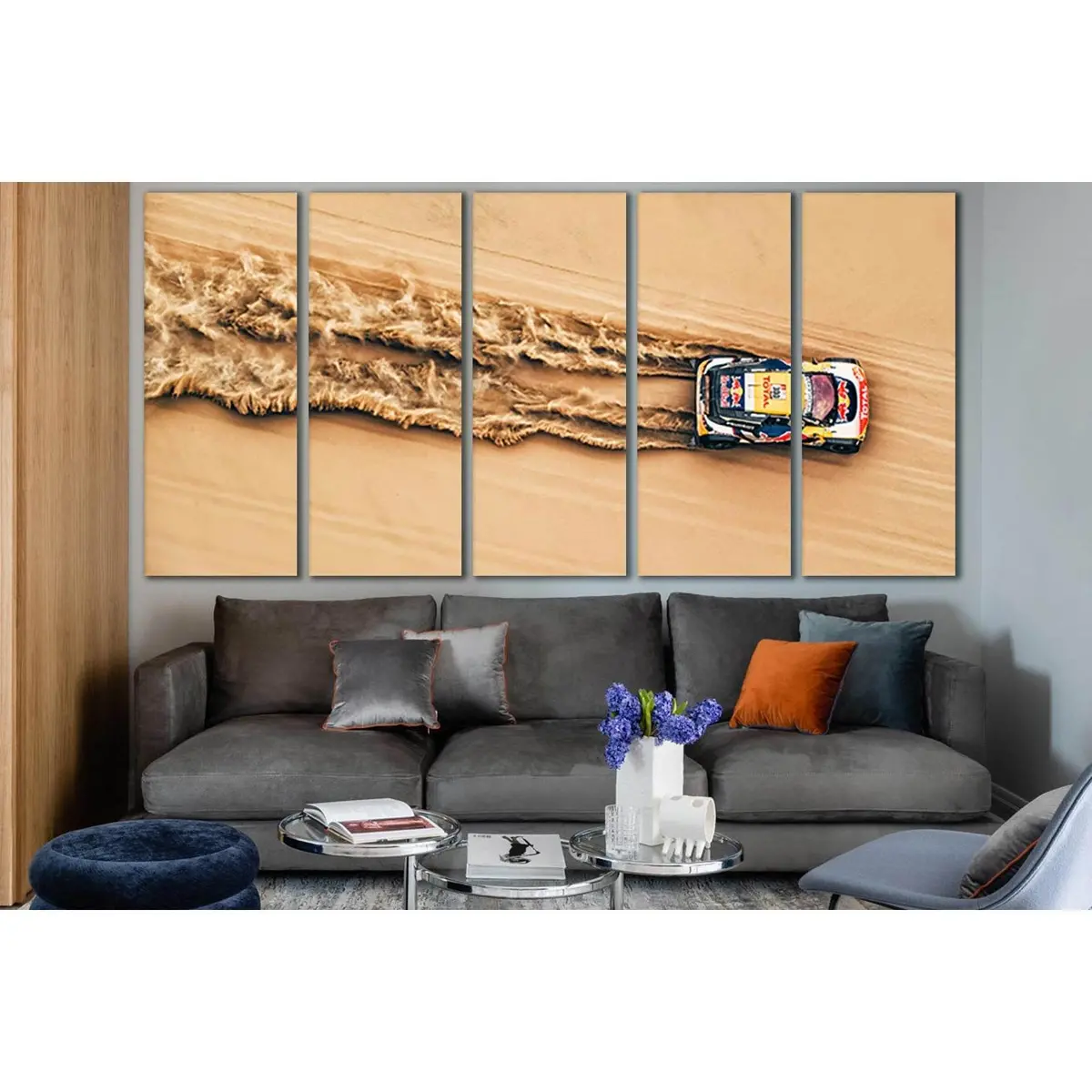 Rally Top View SL939 Canvas Wall Art – Pre-Installed Hanging Hardware