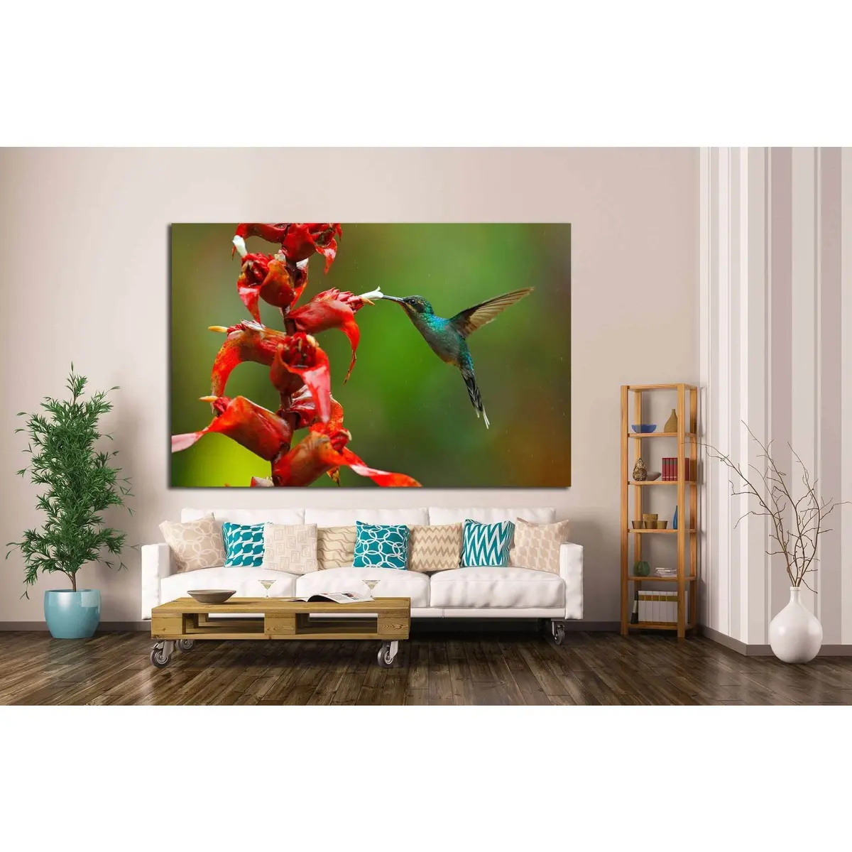 Rare Hummingbird From Costa Rica №1445 Ready To Hang Canvas Print 3
