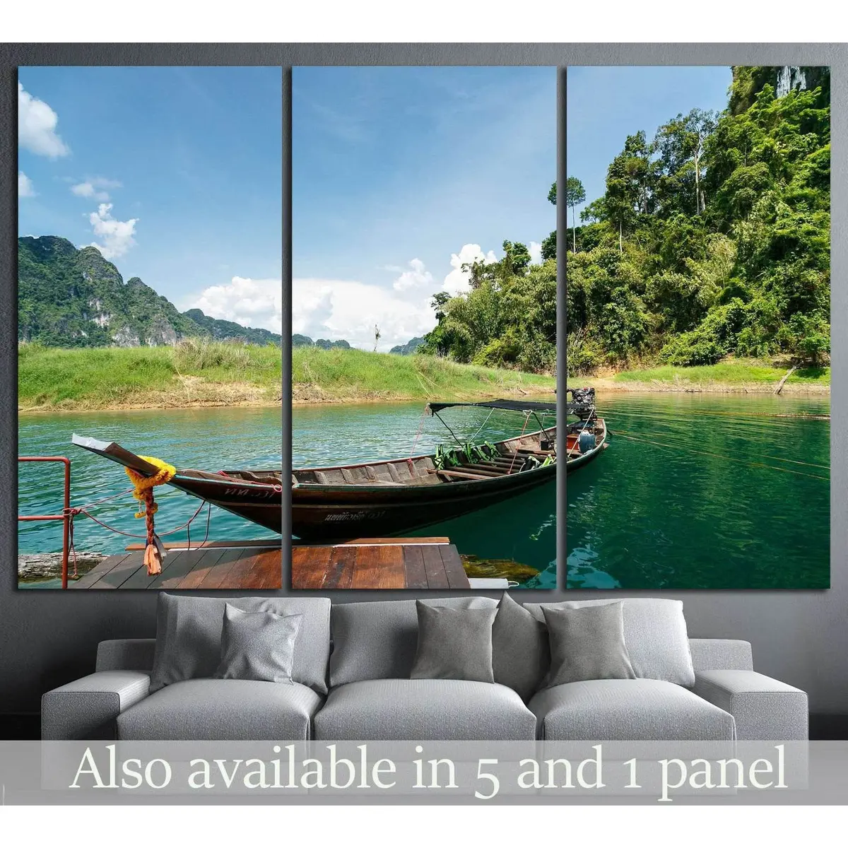 Ratchaprapa Dam, Thailand №875 Ready To Hang Canvas Print 5