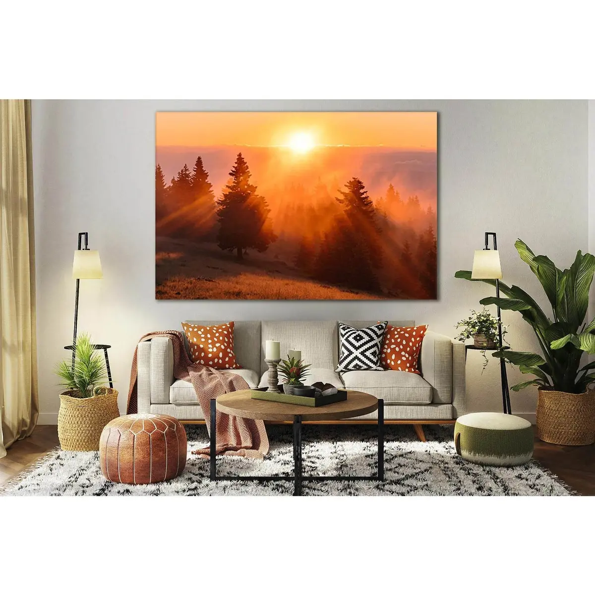 Rays Of Morning №Sl264 Ready To Hang Canvas Print 2