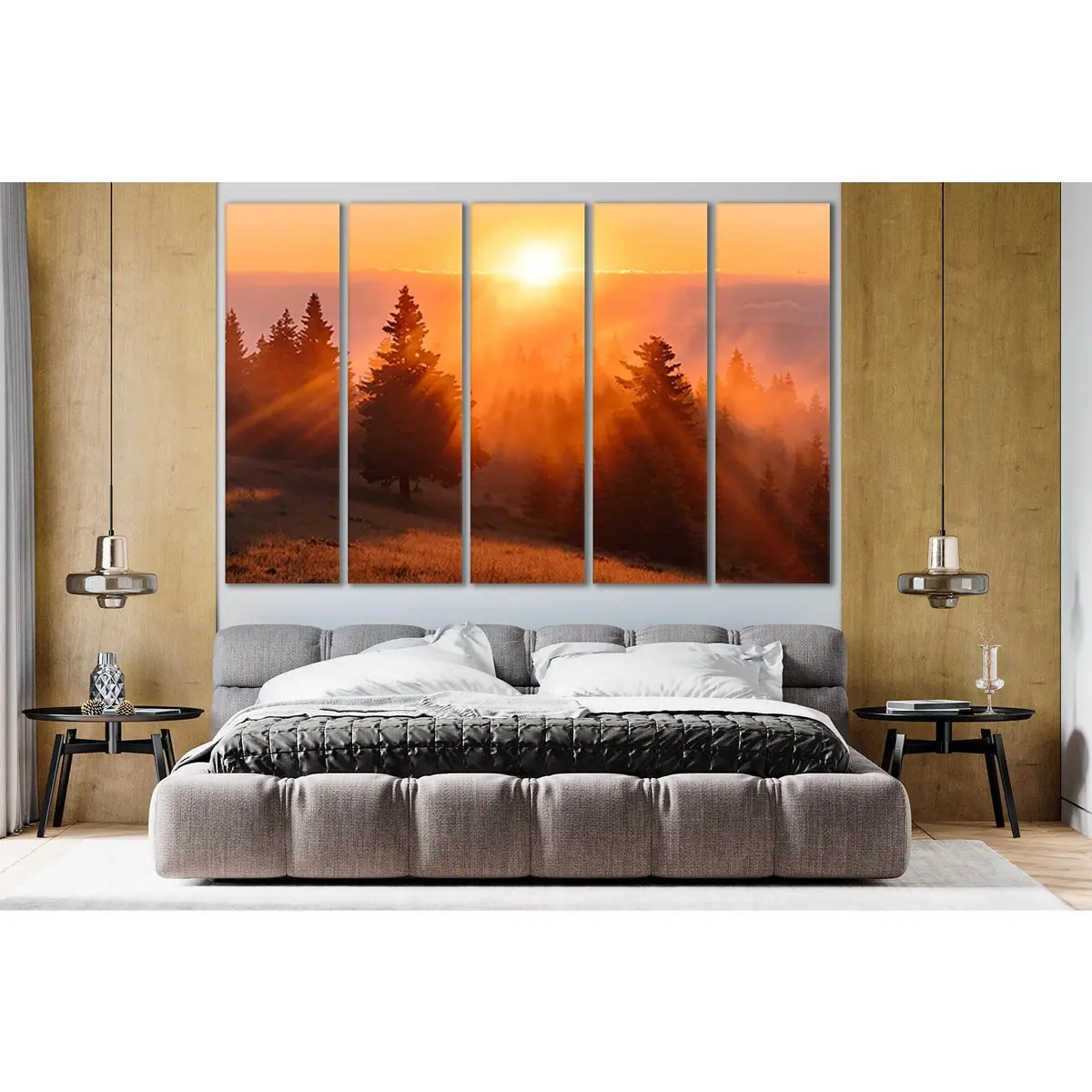 Rays of Morning SL264 — Premium Ready-to-Hang Canvas Wall Art - Image 3