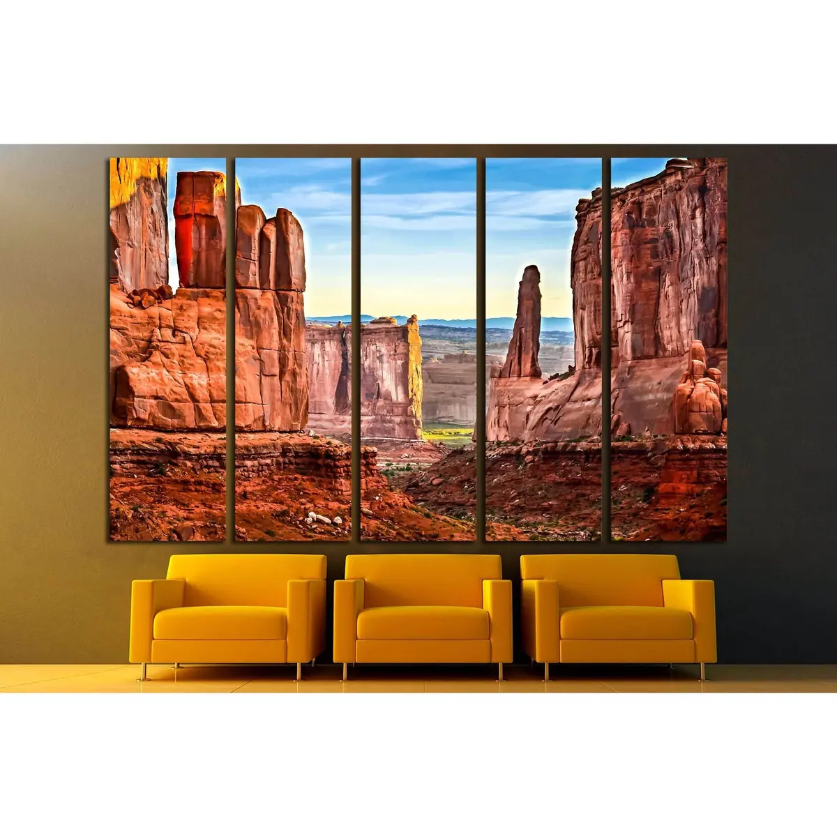 Red Rock & Grand Canyon Landscape Canvas Art – Ready-to-Hang Wall Print #2902 - Image 3