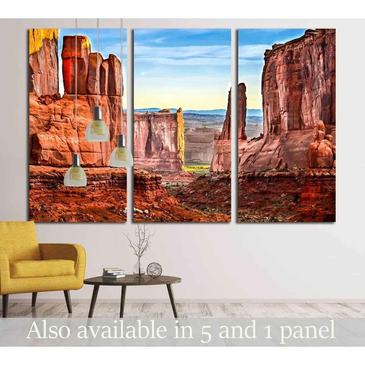 Red Rock Canyon Mountain Landscape. Grand Canyon Landscape №2902 Ready To Hang Canvas Print 5