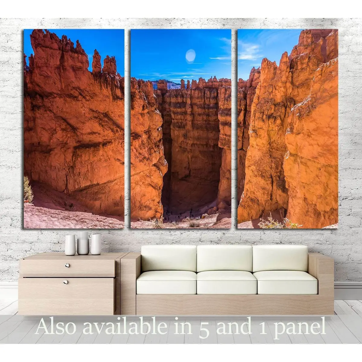 Red Rock Canyon. Mountain Pass Landscape №2822 Ready To Hang Canvas Print 5