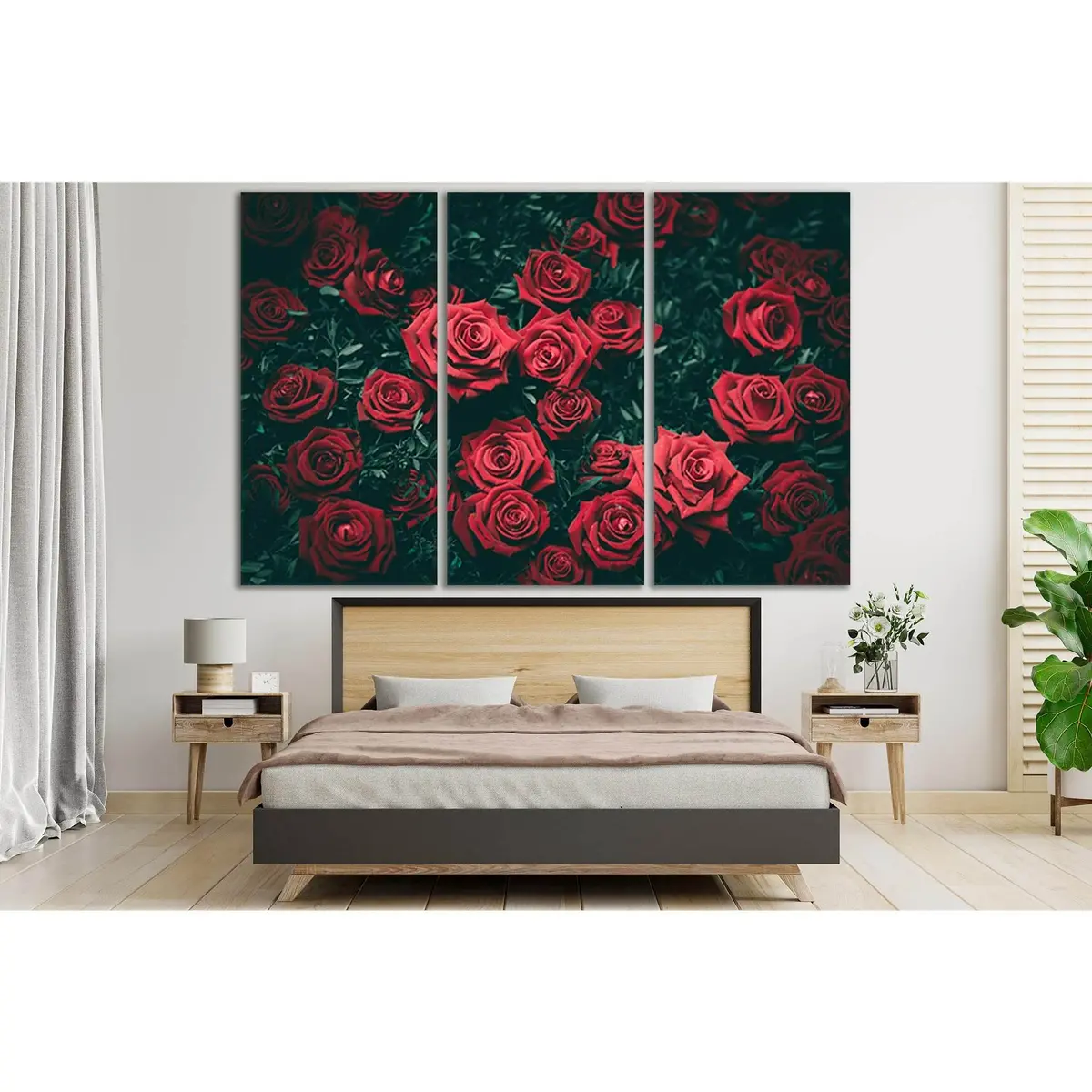 Red Rose Buds №Sl722 Ready To Hang Canvas Print 5