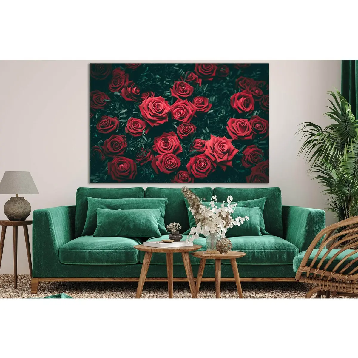 Red Rose Buds №Sl722 Ready To Hang Canvas Print 1