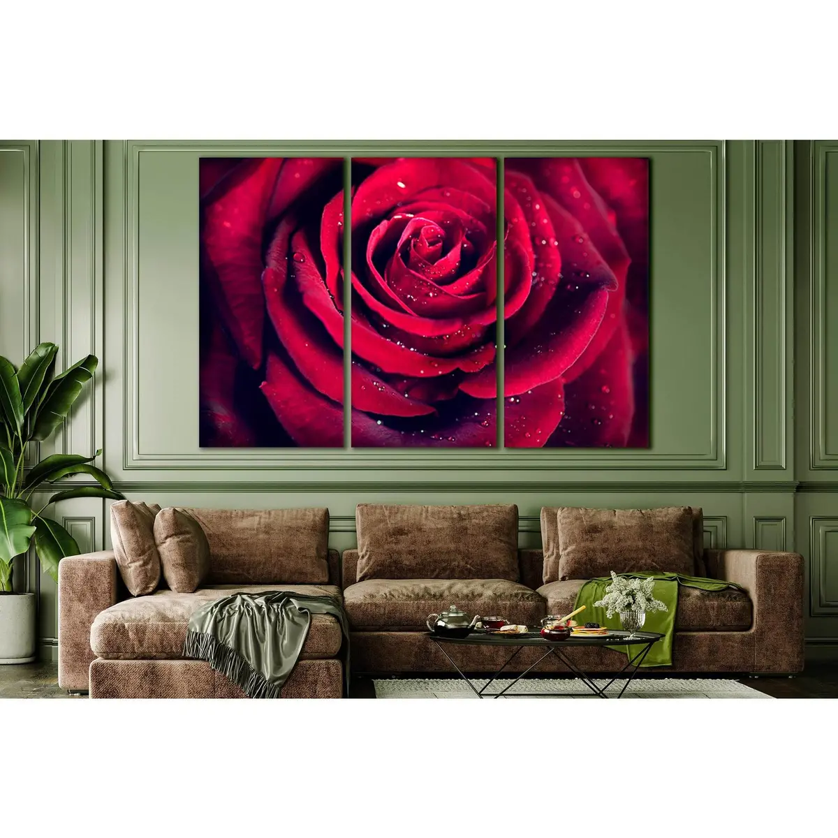 Red Rose Flower №Sl705 Ready To Hang Canvas Print 5