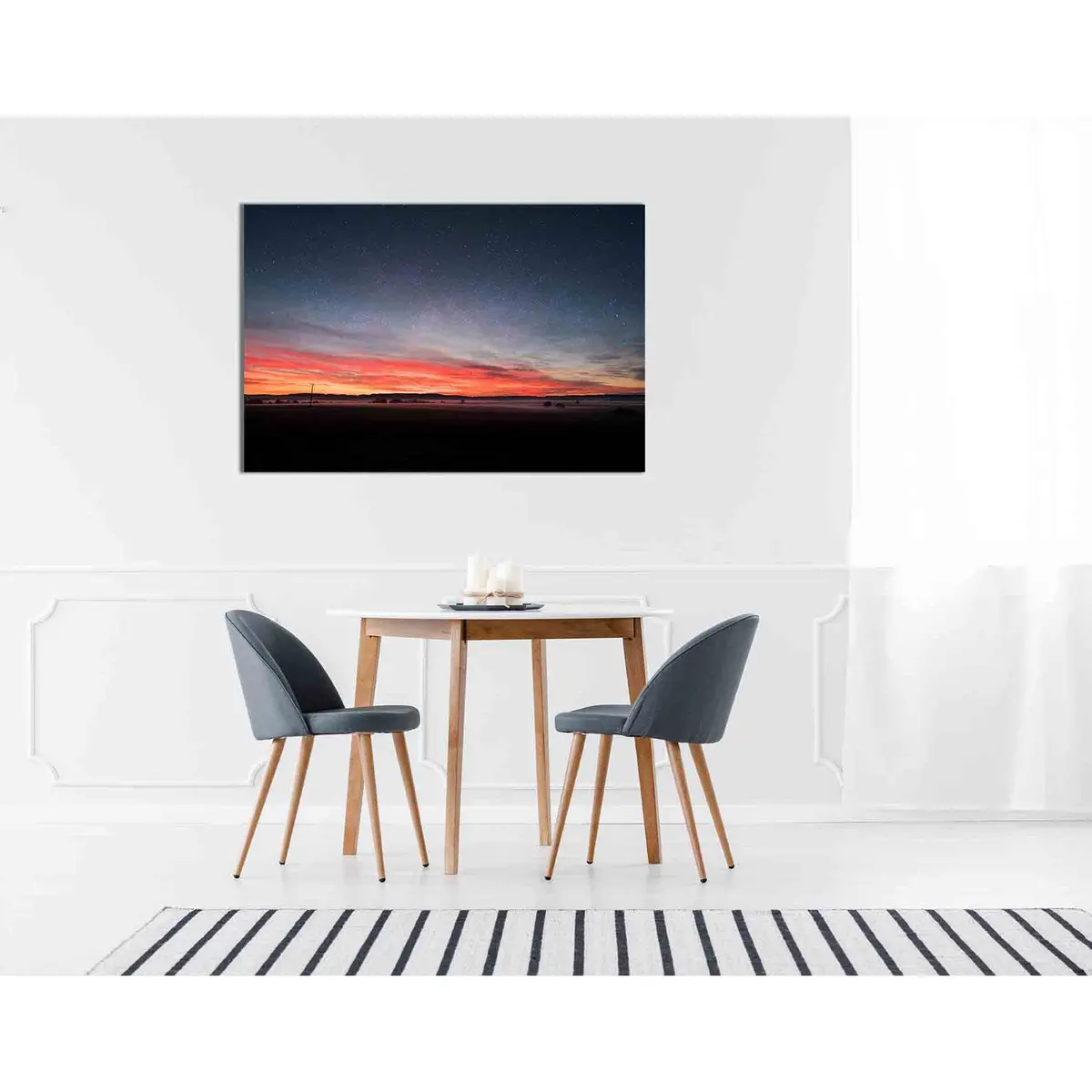Red Sky At Dawn №D1815 Ready To Hang Canvas Print 3