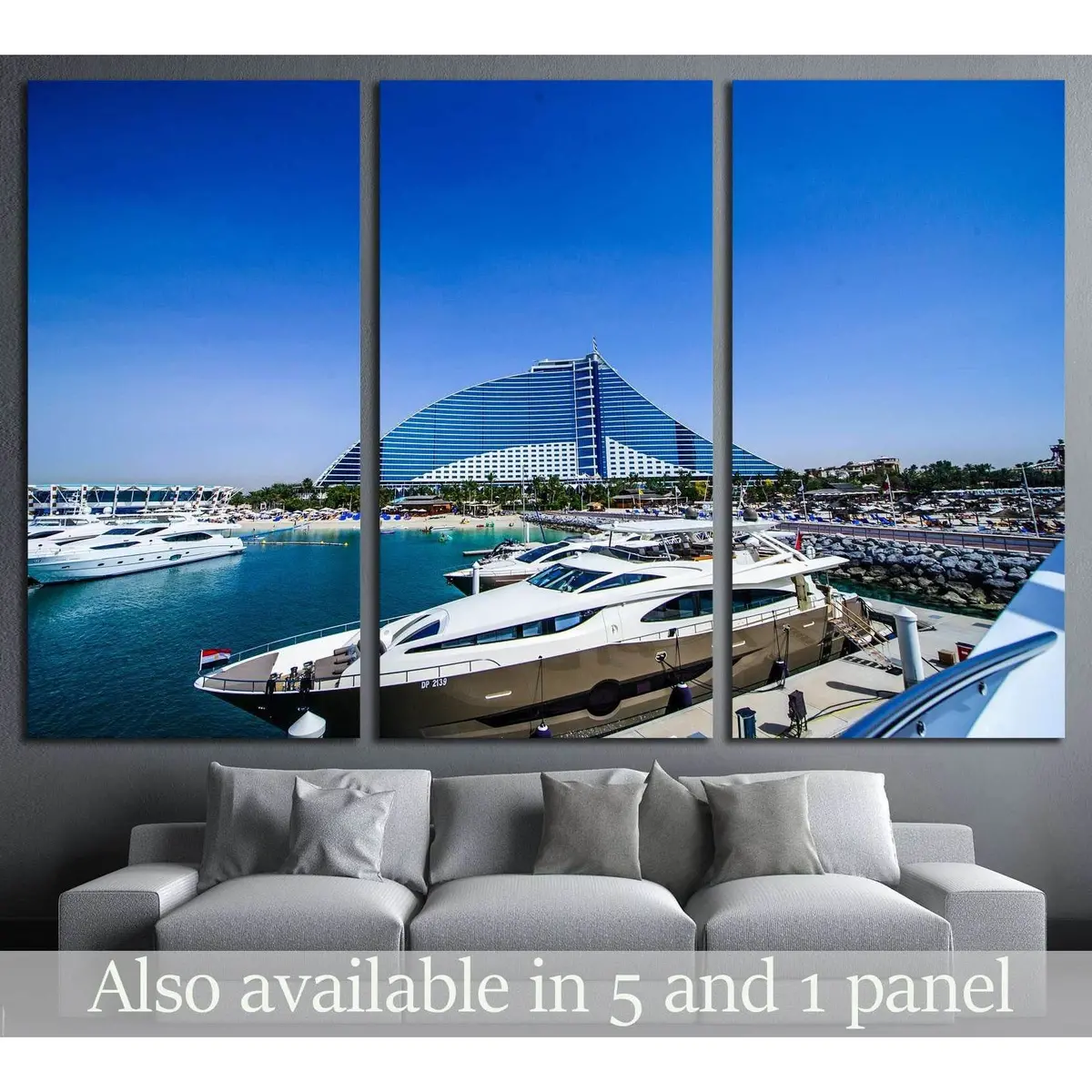 Remains One Of The Best Recognizable Landmarks Of Dubai, Uae №2644 Ready To Hang Canvas Print 5