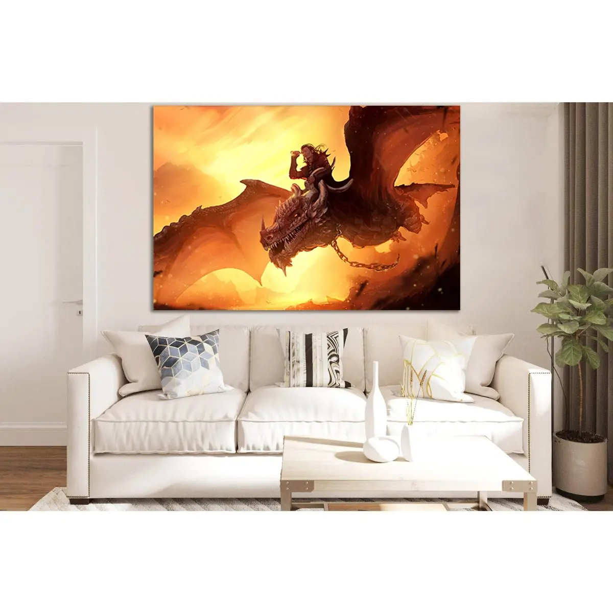 Researcher Flies On The Dragon №Sl1240 Ready To Hang Canvas Print 2