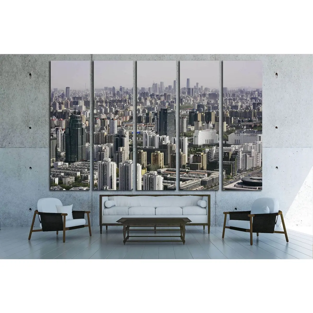 Beijing Residential Architecture Canvas Art Print – Ready to Hang - Image 3