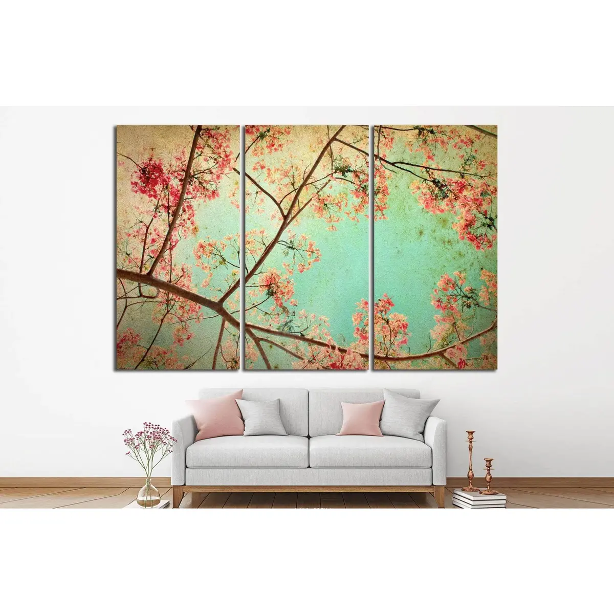 Retro Abstraction №1069 Ready To Hang Canvas Print 3