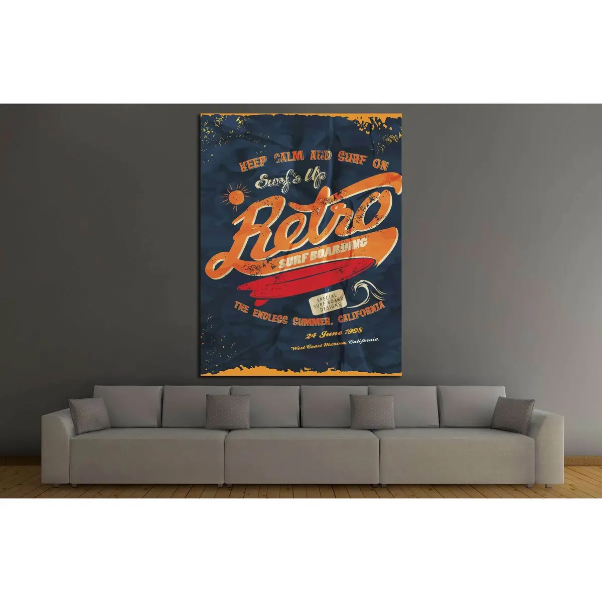 Retro Canvas №4592 Ready To Hang Canvas Print 3
