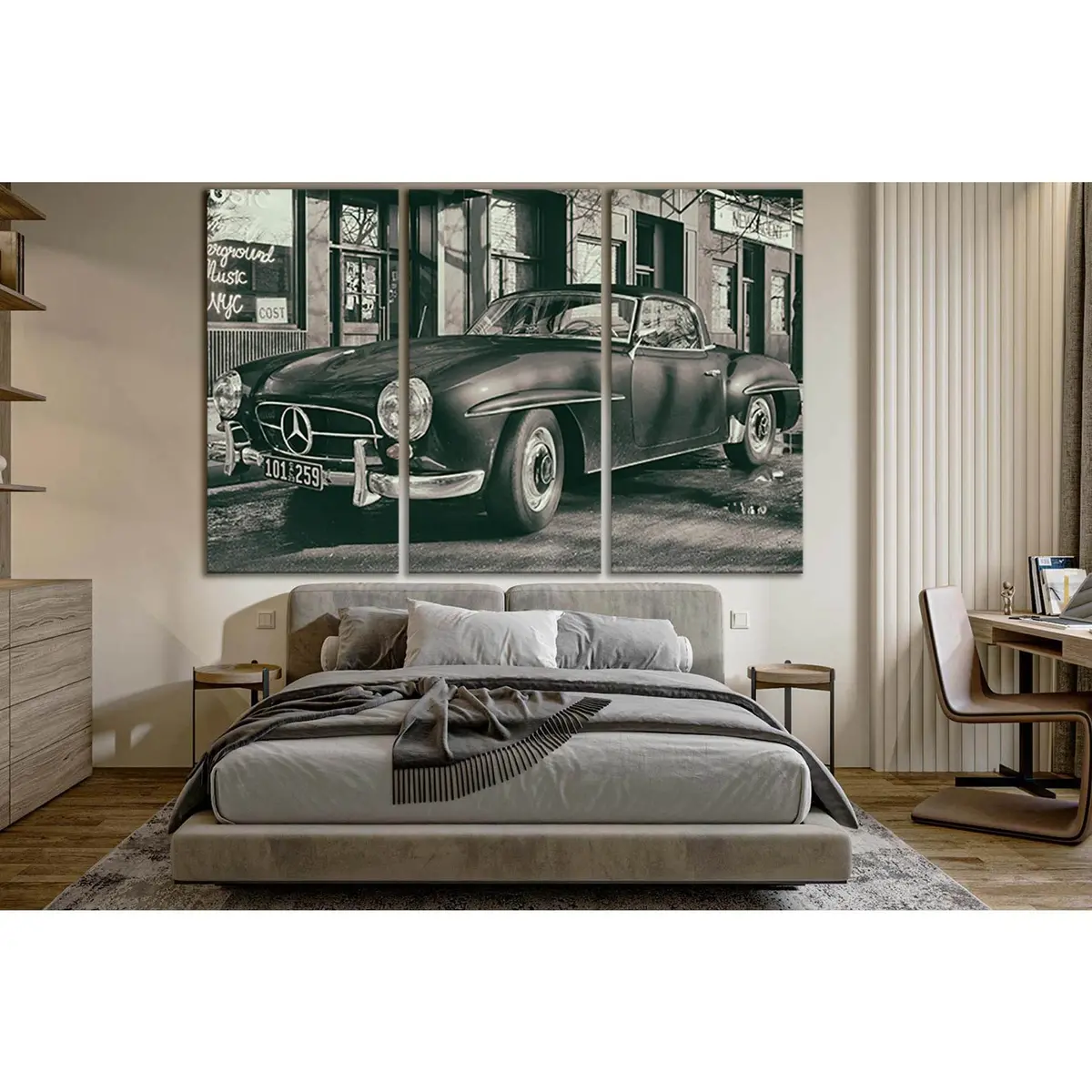 Retro Sports Car Photo №Sl1422 Ready To Hang Canvas Print 5