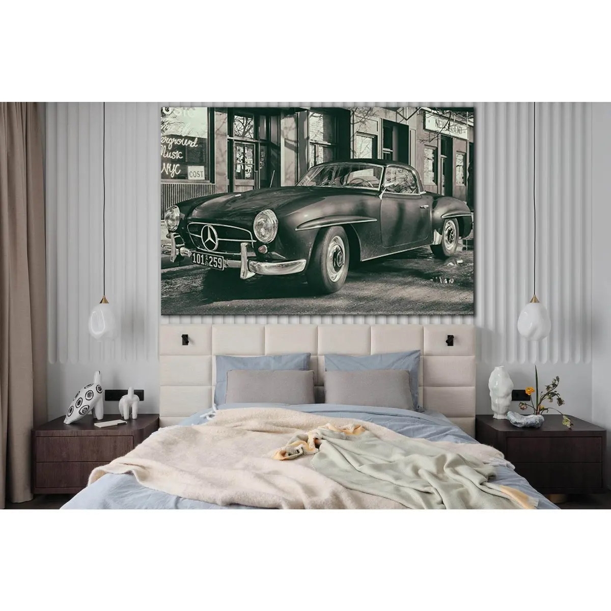 Retro Sports Car Photo №Sl1422 Ready To Hang Canvas Print 1