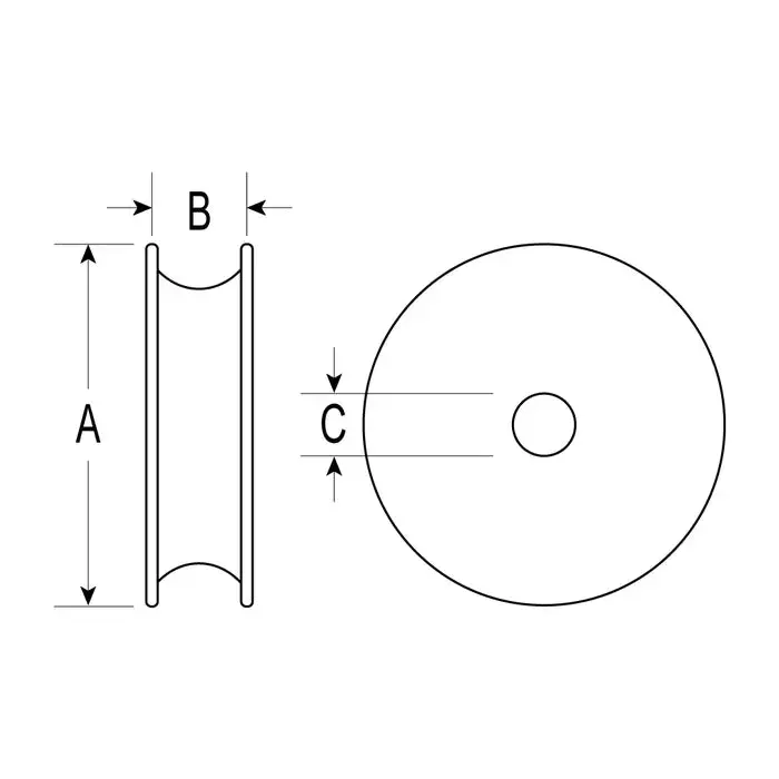 Ronstan Sheave- Rf129 28Mm 1