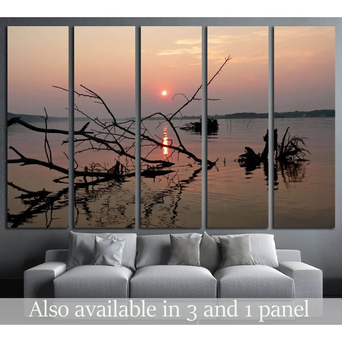 River No. 1956 Premium Canvas Wall Art Print