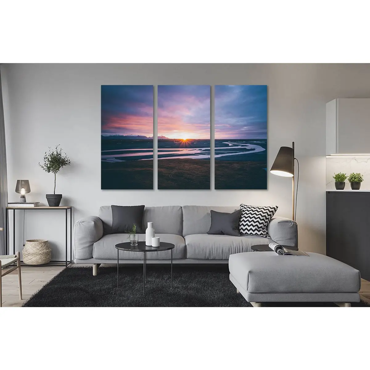 River In Iceland  №D1813 Ready To Hang Canvas Print 5