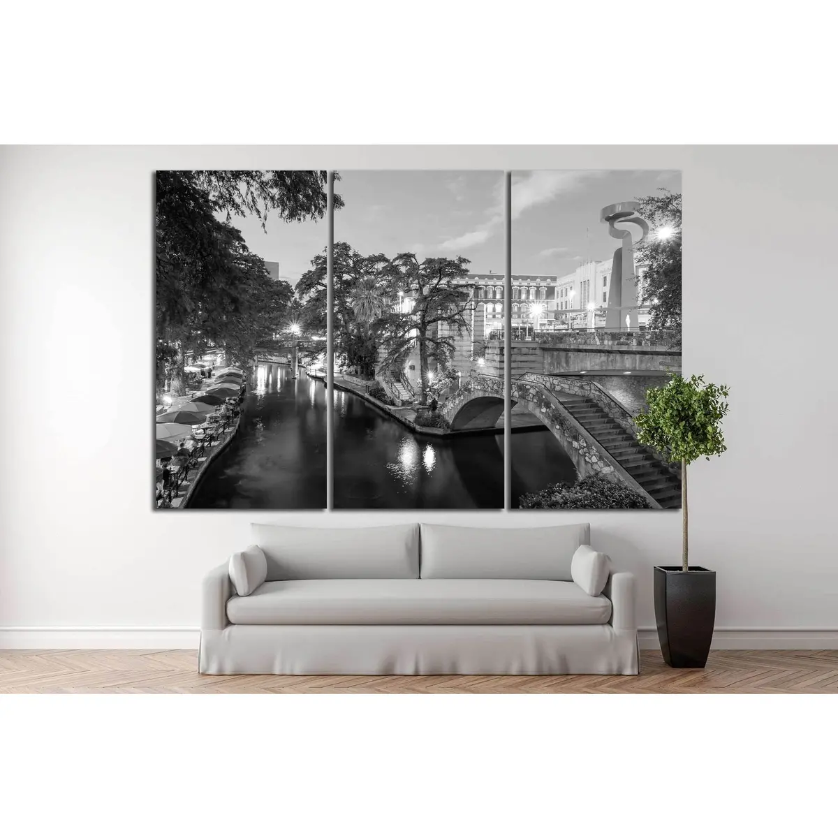 River Walk In San Antonio, Texas №996 Ready To Hang Canvas Print 5
