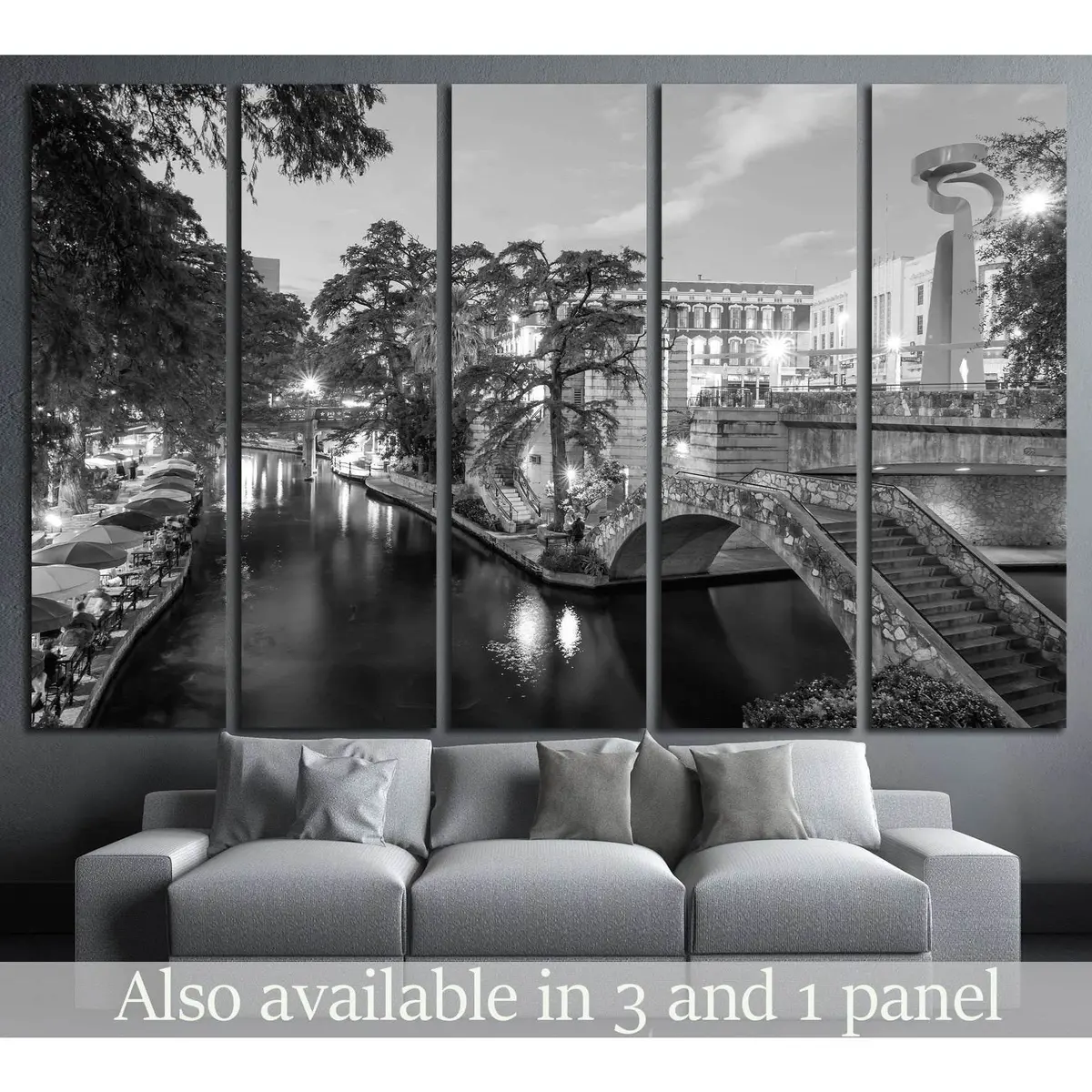San Antonio River Walk Canvas Wall Art – Pre-Styled & Ready to Hang