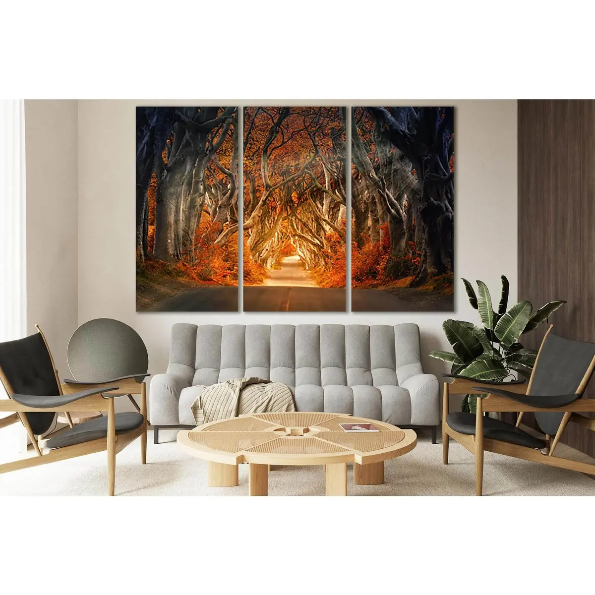 Road In Autumn Trees №Sl644 Ready To Hang Canvas Print 5