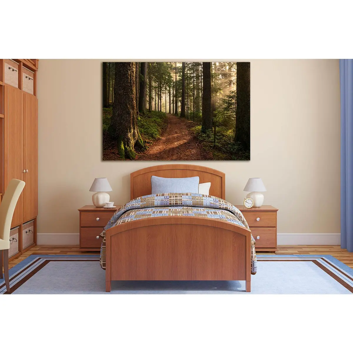 Road In The Forest №Sl823 Ready To Hang Canvas Print 1
