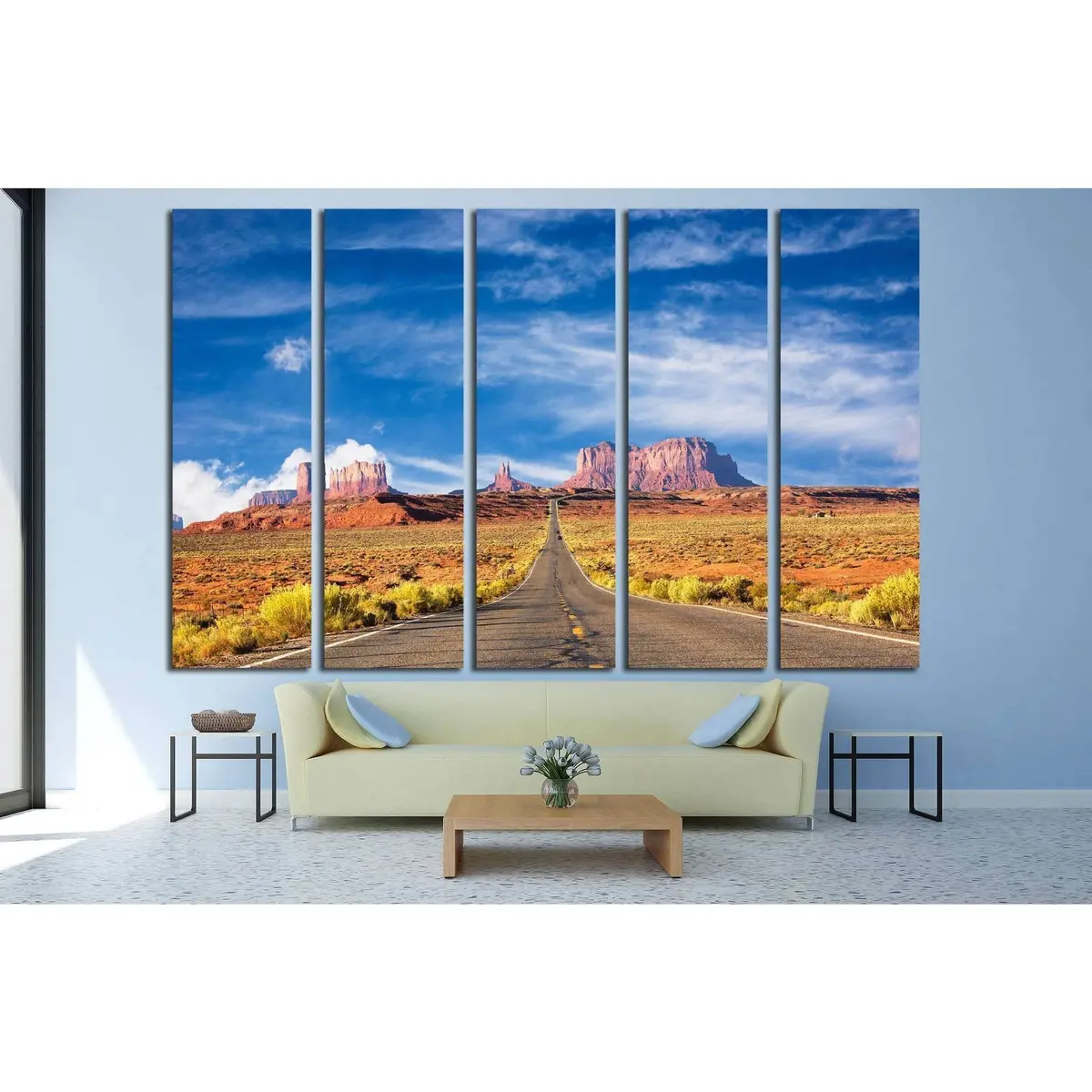 Monument Valley Landscape Canvas Art Print №1980 – Ready to Hang - Image 3