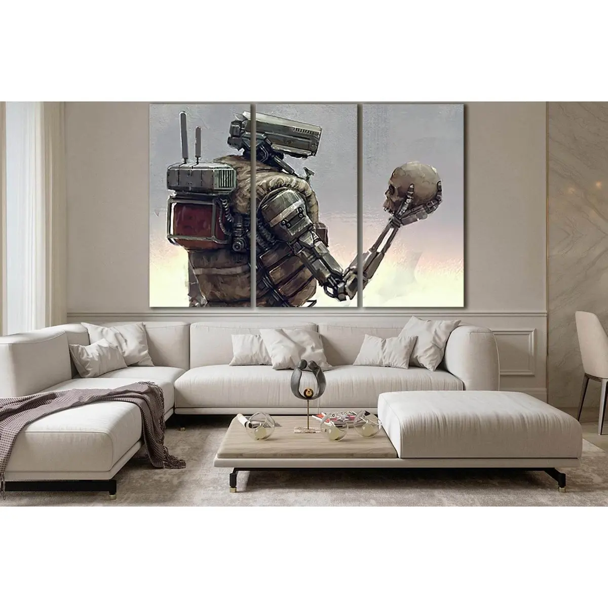 Robot And Skull №Sl1291 Ready To Hang Canvas Print 5