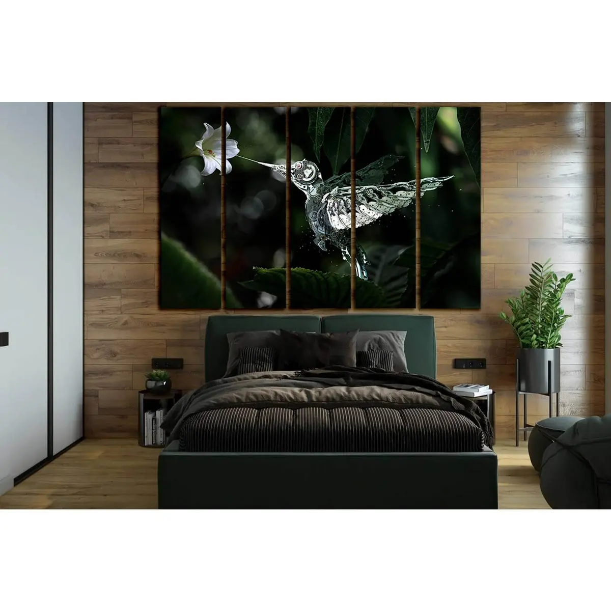 Robot Calibri No. SL1292 Premium Canvas Wall Art – Ready-to-Hang