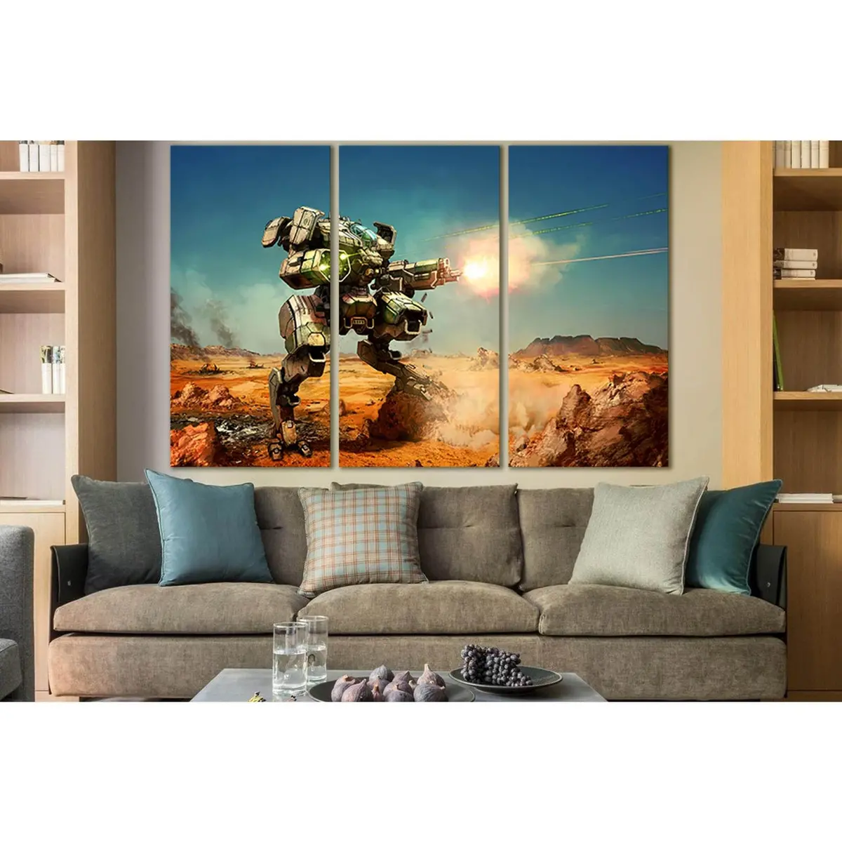 Robot Red Hunter №Sl1295 Ready To Hang Canvas Print 5