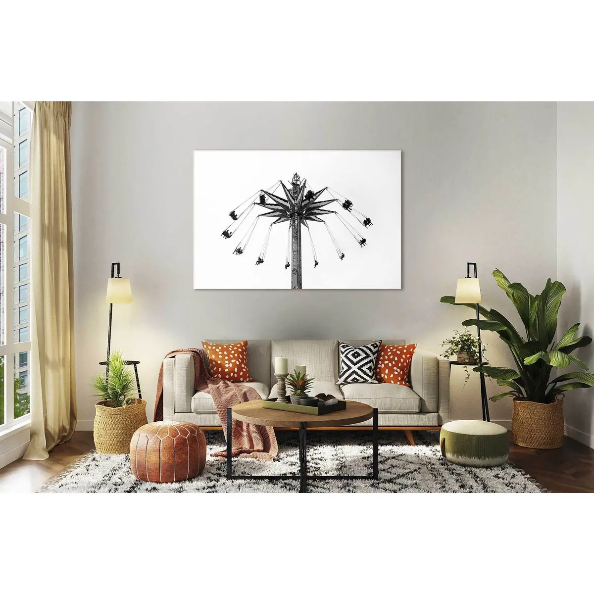 Roller Coast №D2841 Ready To Hang Canvas Print 1