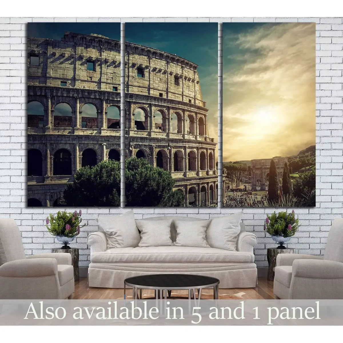 Roman Coliseum №740 Ready To Hang Canvas Print 1