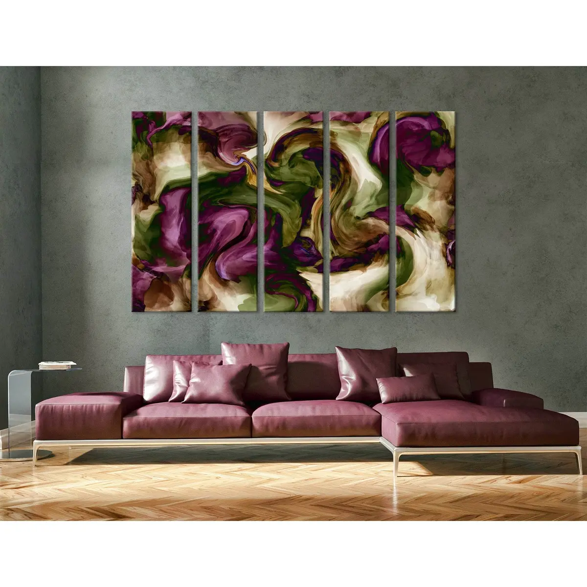 Abstract Rose Buds Canvas Art Print №04332 – Premium Ready-to-Hang Wall Decor