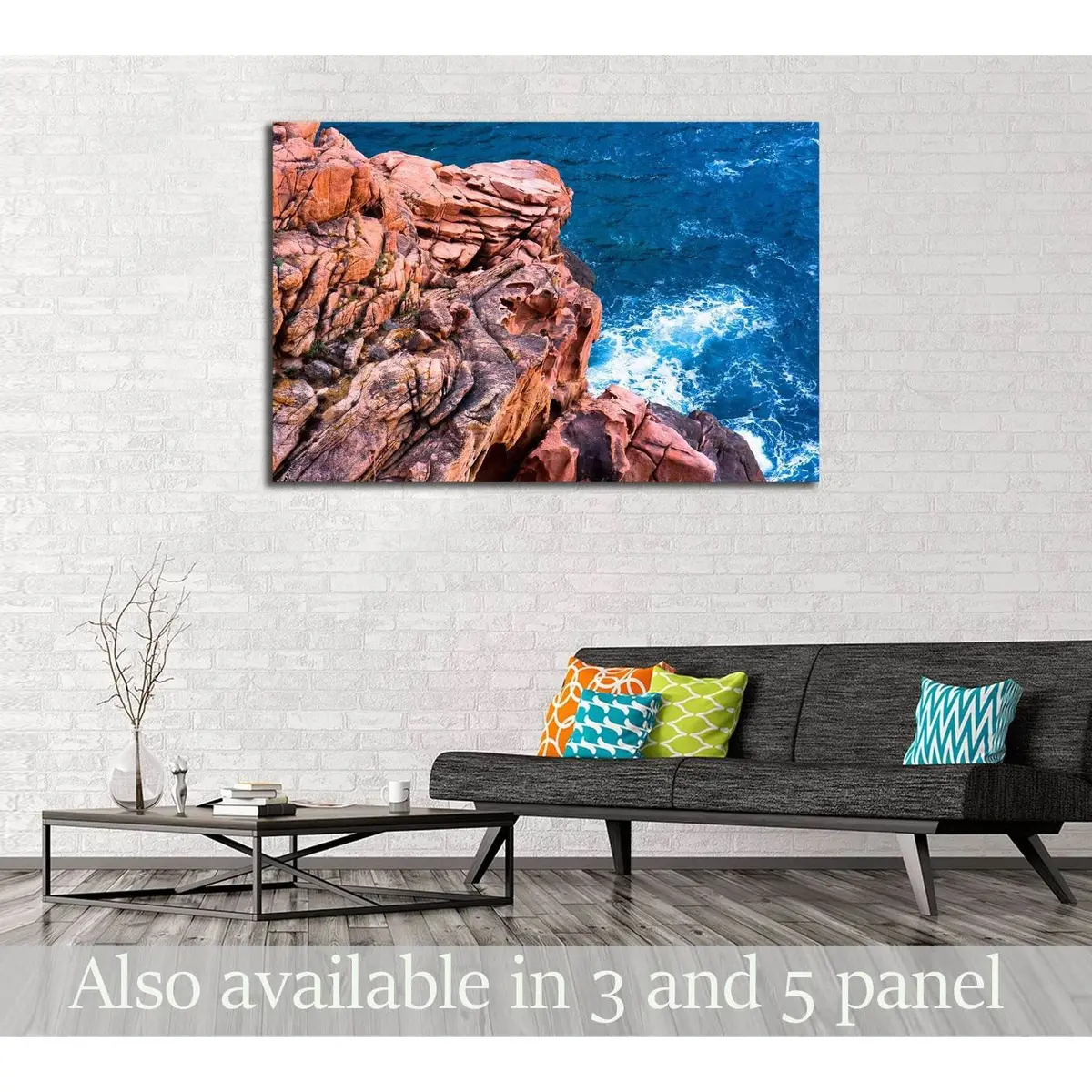 Rose Cliff By The Sea №2665 Ready To Hang Canvas Print 1