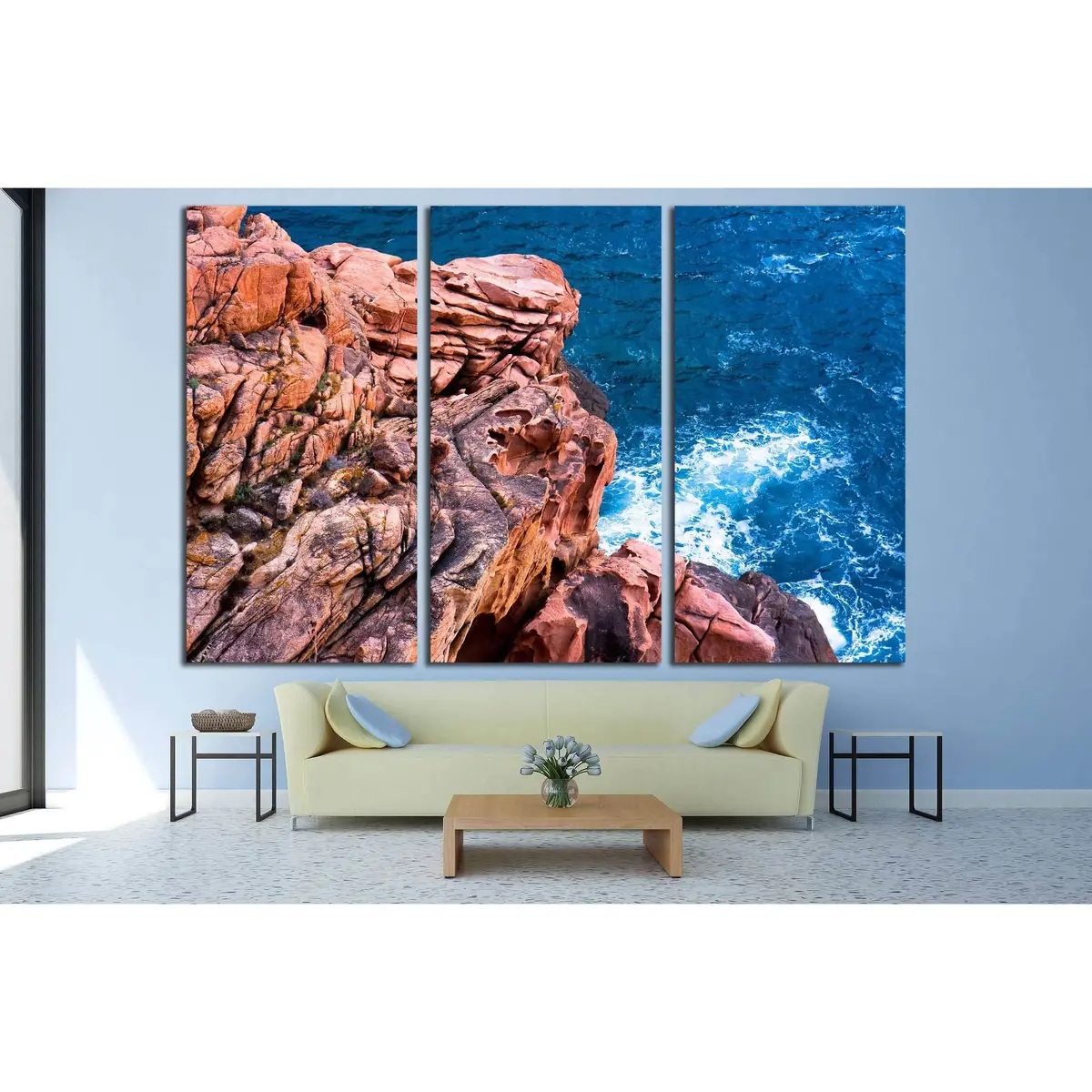 Rose Cliff By The Sea №2665 Ready To Hang Canvas Print 5