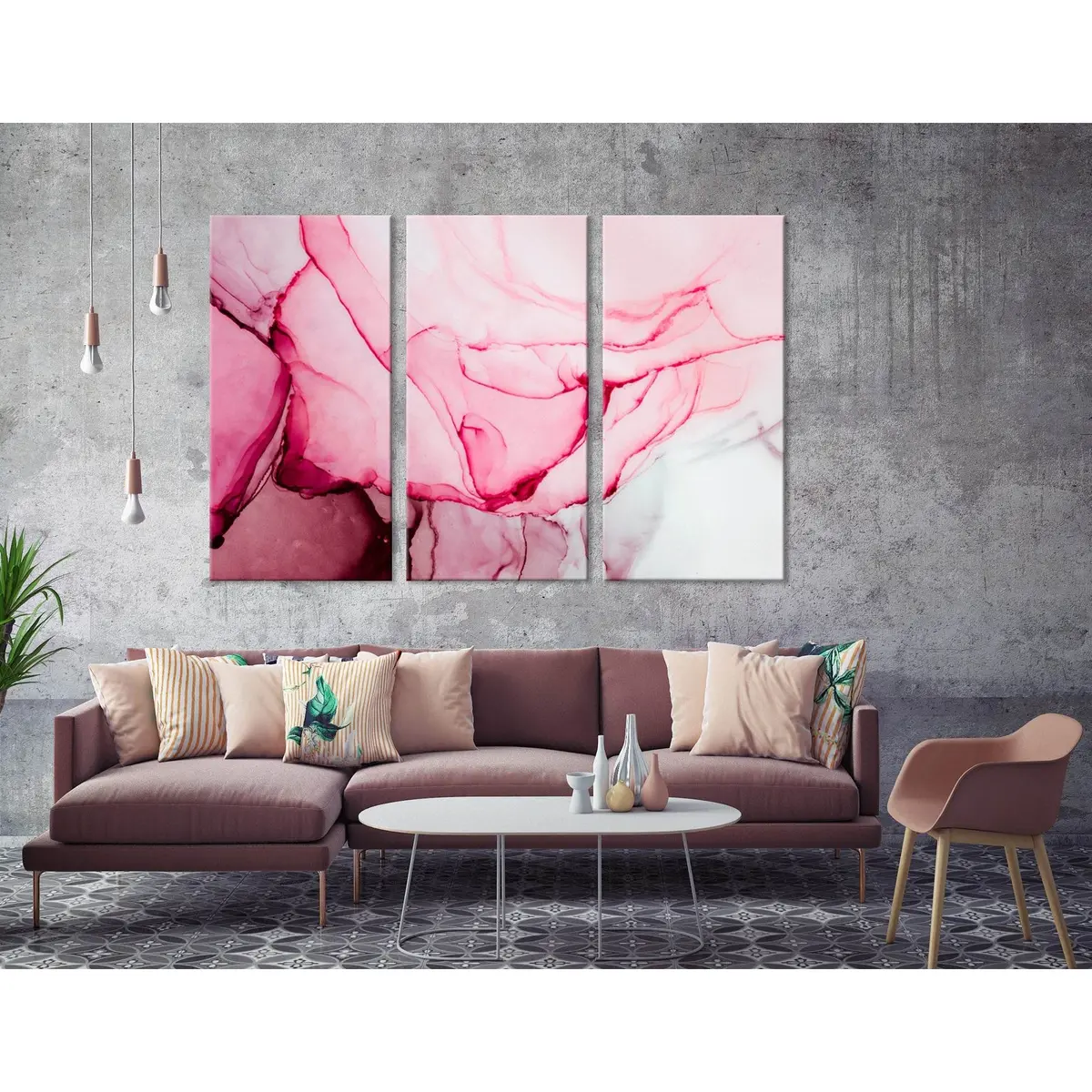 Rose Petals Abstract №04286 Ready To Hang Canvas Print 5