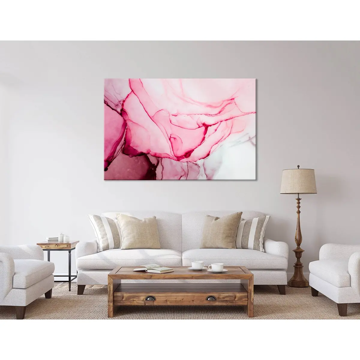 Rose Petals Abstract №04286 Ready To Hang Canvas Print 3