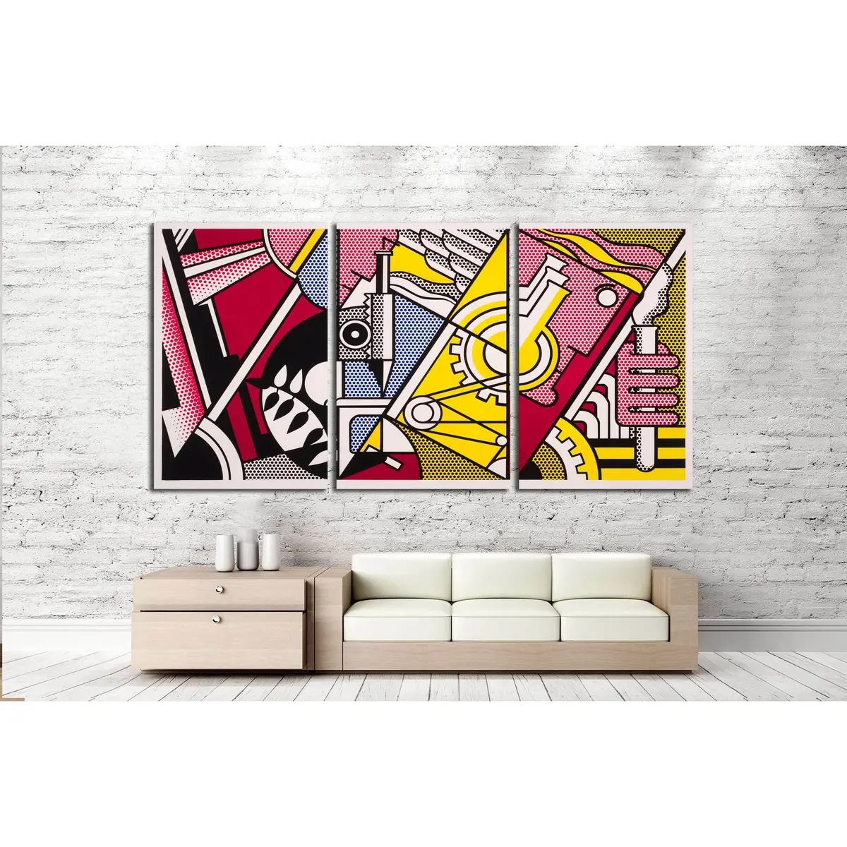 Roy Lichtenstein Peace Through Chemistry №3291 Ready To Hang Canvas Print 5