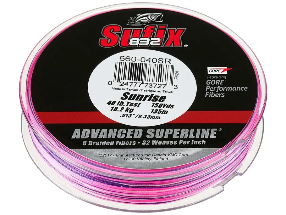 Sufix Line 832 Braided Line Sunrise 1