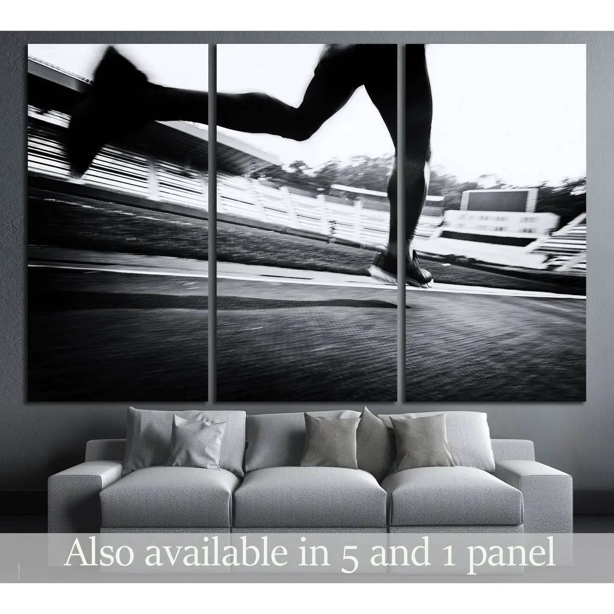 Running On The Track №3282 Ready To Hang Canvas Print 5