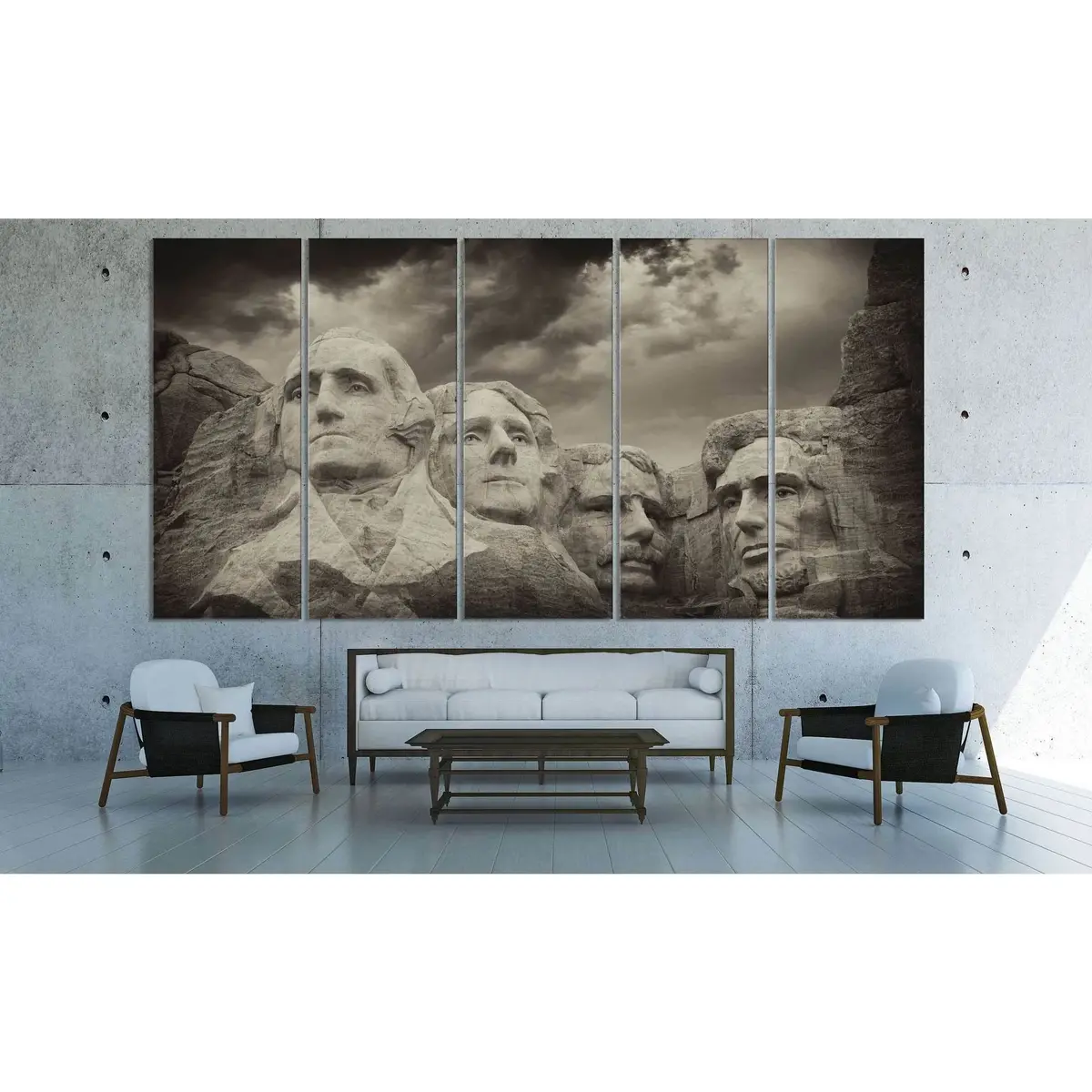 Mount Rushmore National Memorial Canvas Wall Art – Pre-Strung & Ready to Display - Image 3