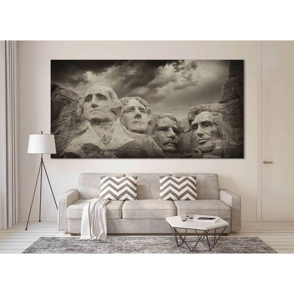 Rushmore Monument №3010 Ready To Hang Canvas Print 3