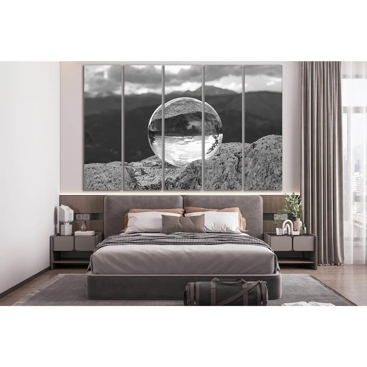 Mystical Crystal Ball on Stone Canvas Wall Art – Ready-to-Hang Print SL893 - Image 3