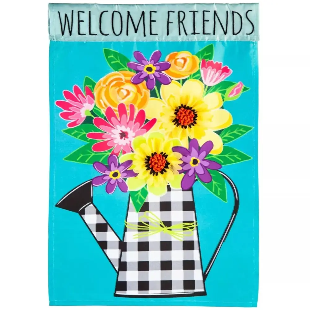 Evergreen "Welcome" Themed House Flags - 28" X 44" 15