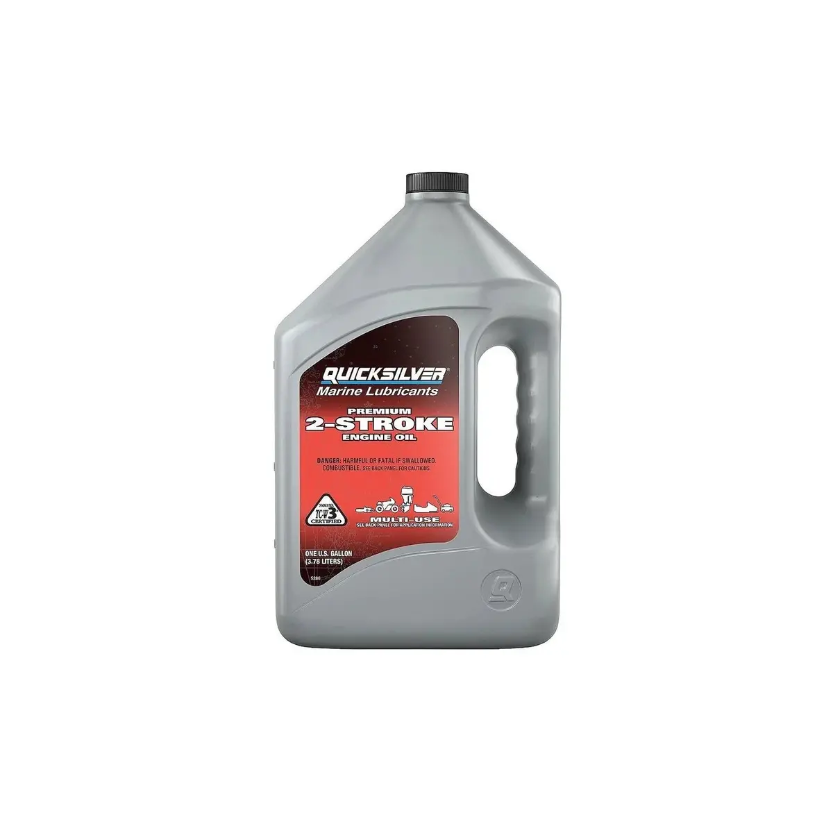 Quicksilver 8M0229793 Marine Lubricants Tc-W3 2-Cycle Outboard Motor Oil 1 Gal 1 Pk 1