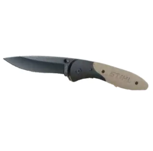 Stihl Hand-Sculpted Olive Micarta Folding Knife - 7.25" 1