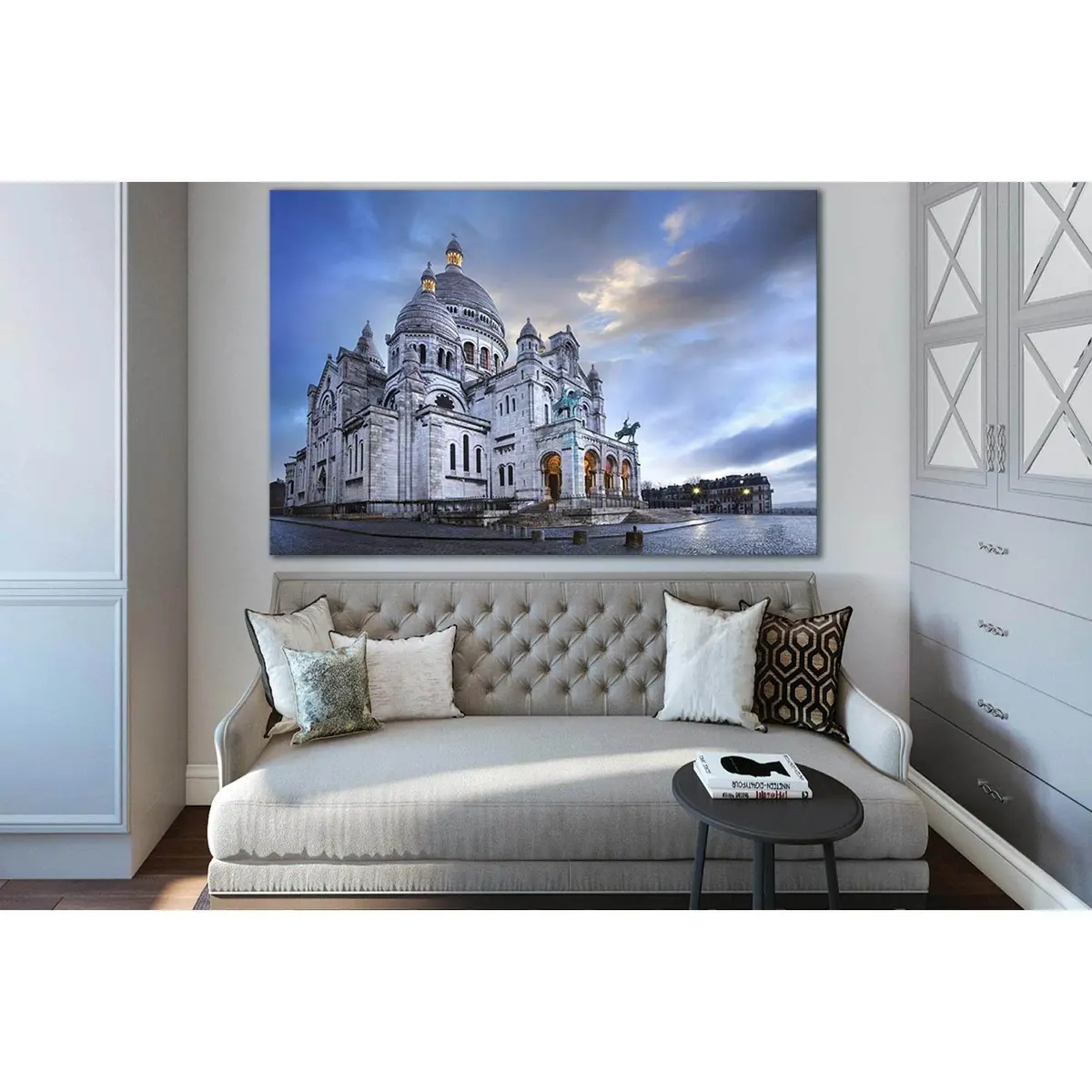 Sacred Heart Basilica Of Montmarte №Sl1368 Ready To Hang Canvas Print 1