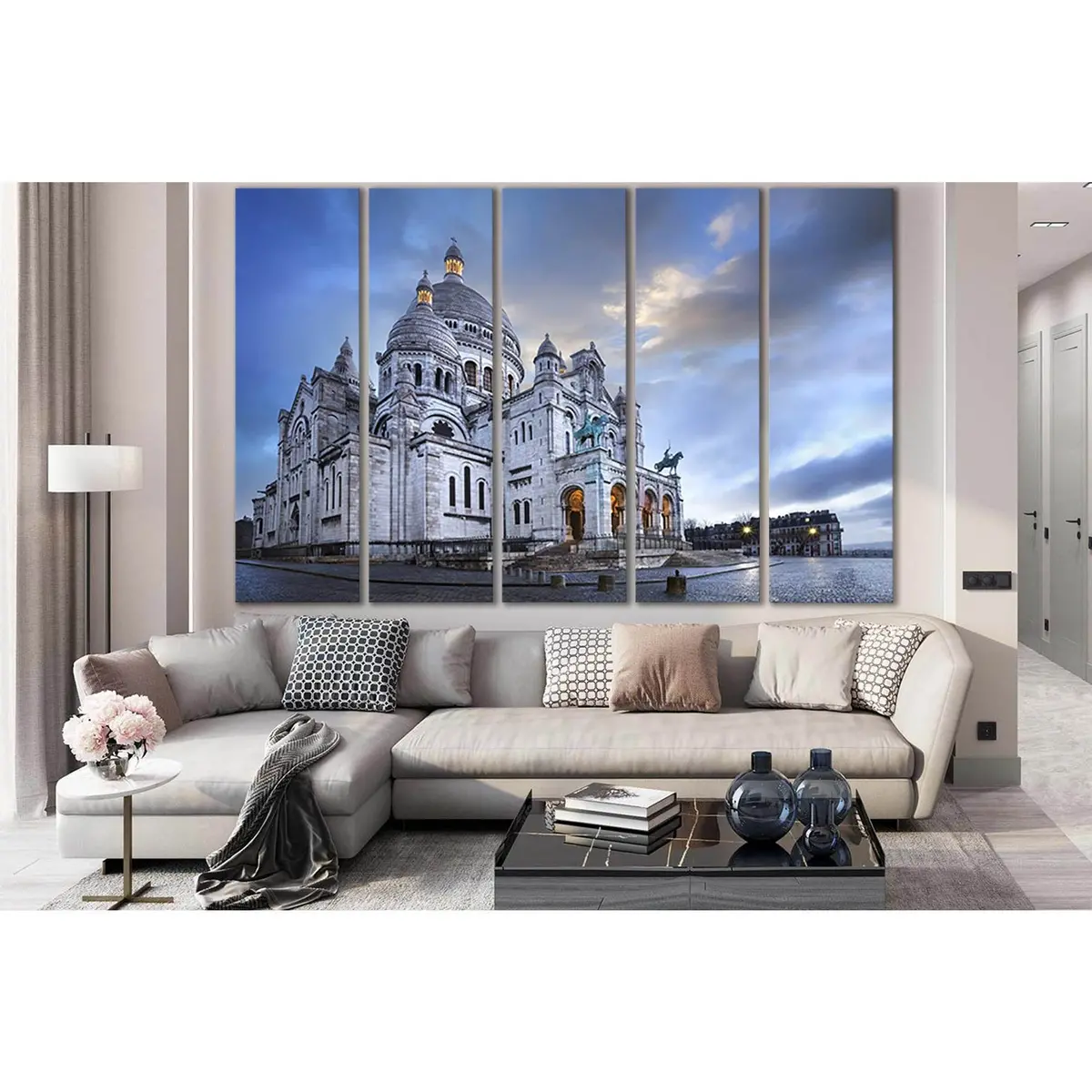 Sacred Heart Basilica Montmartre Canvas Wall Art – Ready-to-Hang Print SL1368 - Image 3