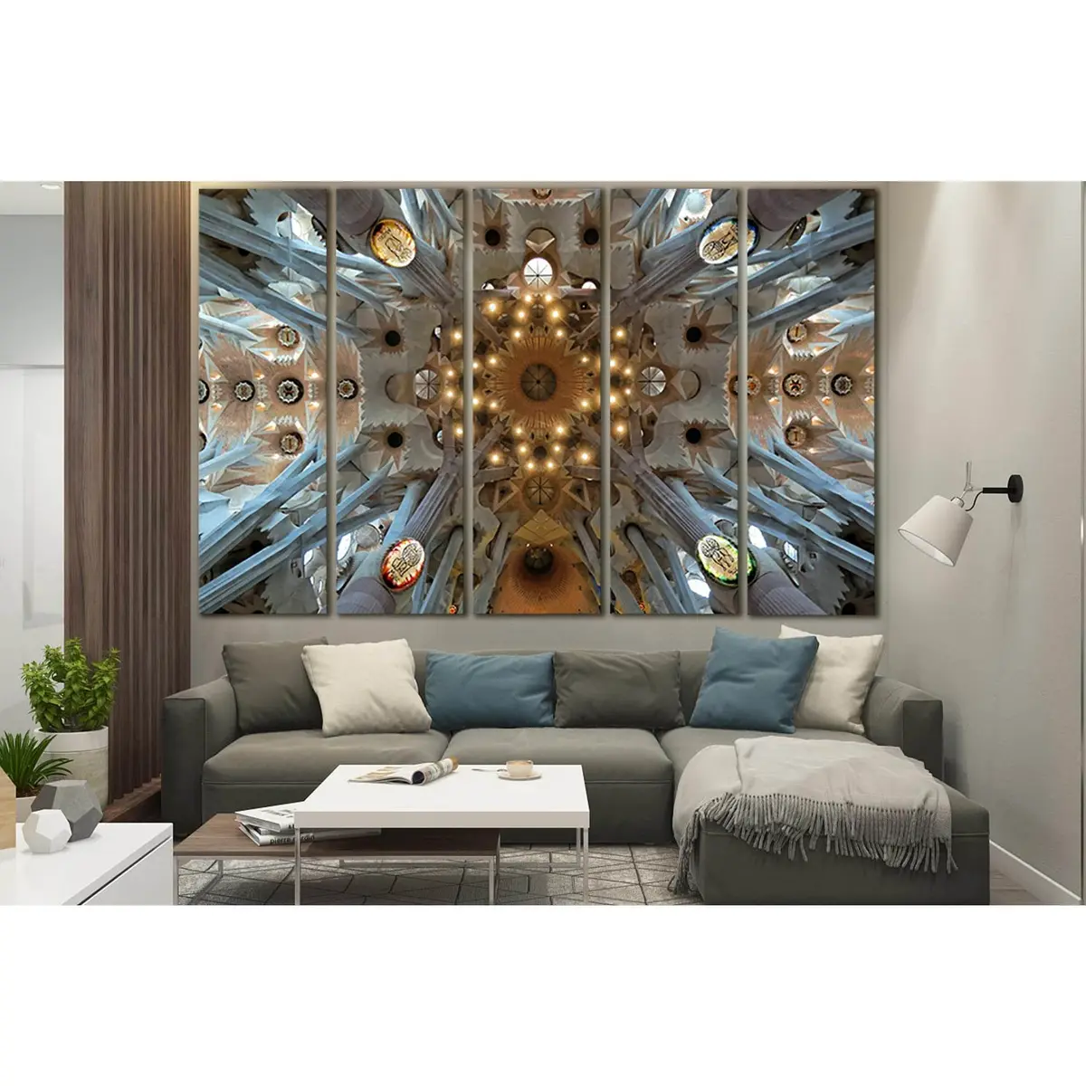 Sagrada Familia Architecture Canvas Art Print №SL1378 – Premium Ready-to-Hang Wall Decor - Image 3
